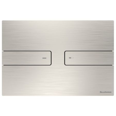 Клавиша смыва, Artceram, Inox 712, для унитаза, ширина, мм-245, глубина, мм-5,5, высота, мм-165, тип смыва-двойной, тип управления-механический, кнопки-прямоугольные, материал-нержавеющая сталь, цвет-сталь, артикул 712.000.BS