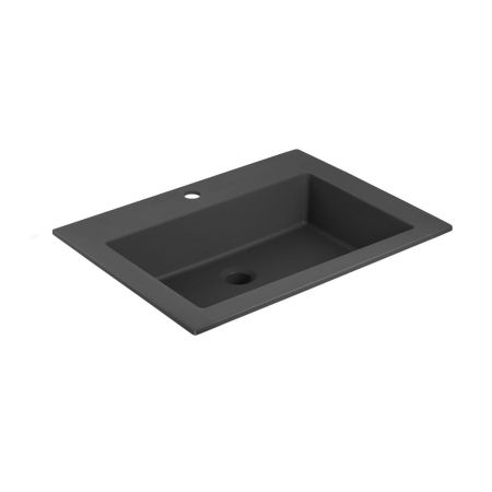 Раковина VCB-13600B из кварца, цвет черный, артикул VCB-13600B