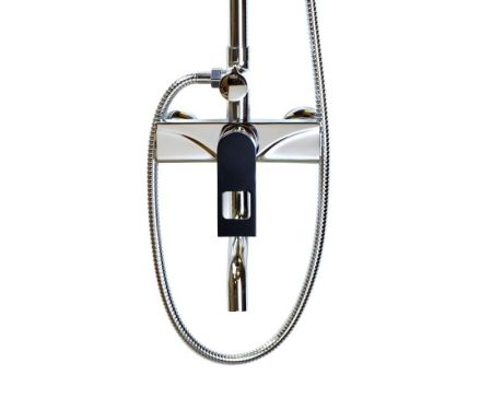 Душевая система Bronze de Luxe Element EL77CB, хром/черный, артикул EL77CB