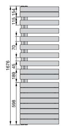 Водяной полотенцесушитель Zehnder Roda Spa Asym ROFR-170-055 Белый правый