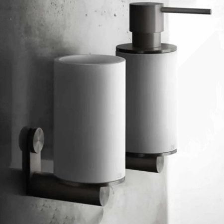 GESSI 316 Дозатор для жидкого мыла настенный, цвет: белый/Black XL, артикул 54713#299