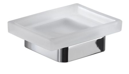 Gedy Samoa, настенная стеклянная мыльница, цвет хром, артикул A811(13)