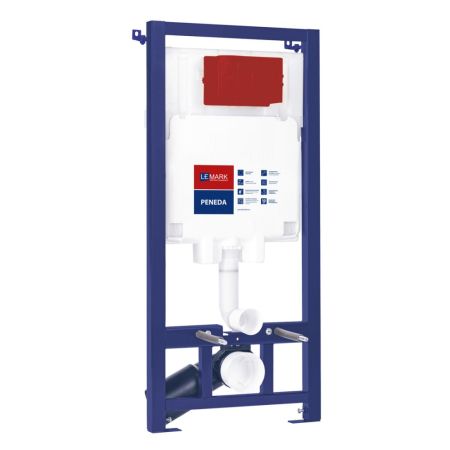 Система инсталляции Lemark PENEDA для подвесных унитазов, механическая, без кнопки смыва (9880001), артикул 9880001