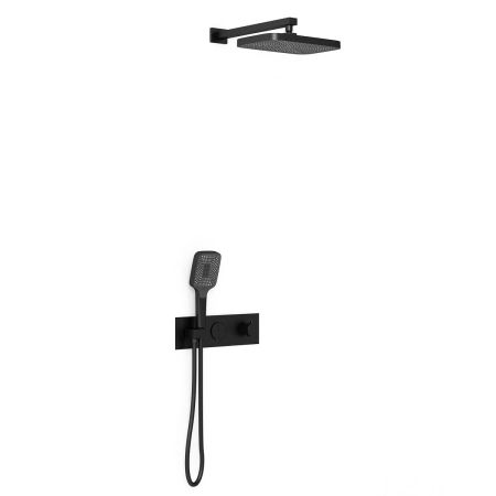 Душевой комплект VSFW-422T1MB встраиваемый, термостатический, 2 режима, черный, артикул VSFW-422T1MB