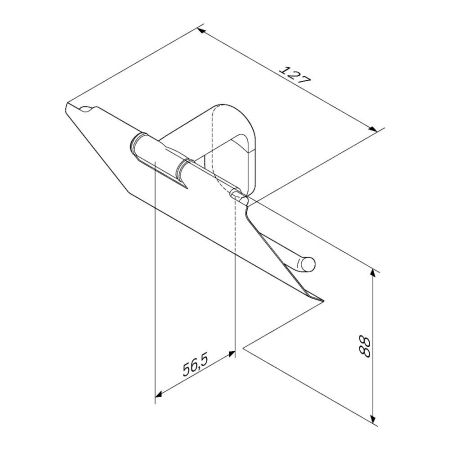 A84341422 X-Joy Держатель для туалетной бумаги с крышкой, артикул A84341422