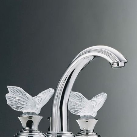 THG PAPILLON Смеситель для раковины на 3 отверстия, с донным клапаном, цвет хром