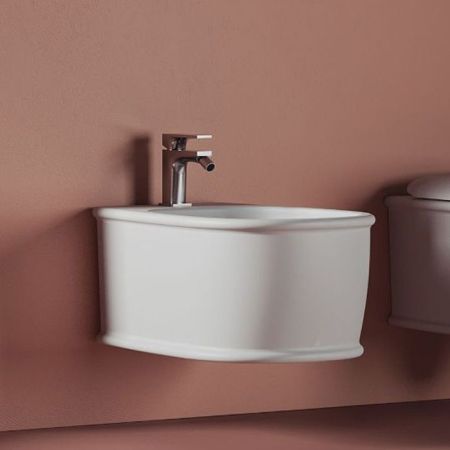 Artceram ATELIER Биде подвесное 52х37см, с 1 отв под смеситель, цвет: белый матовый, артикул ATB001 05 00 bi matt *1