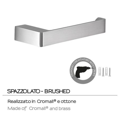 Gedy Pirenei, бумагодержатель, цвет зачищенный хром, артикул PI24(38)