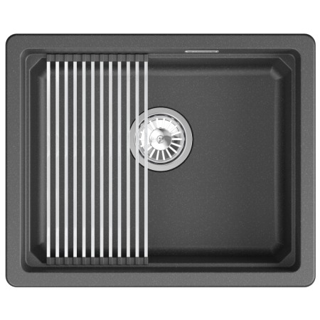 Кухонная мойка GRANULA кварц (5501iU, ЧЁРНЫЙ), артикул 5501iU, ЧЁРНЫЙ