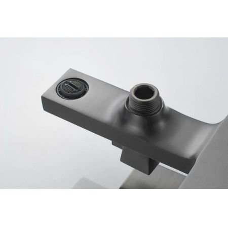 Смеситель для ванны Knotlor KN-22/GM, вороненая сталь, артикул KN-22/GM