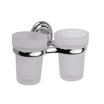 Стакан для ванной комнаты двойной Haiba HB1508, хром
