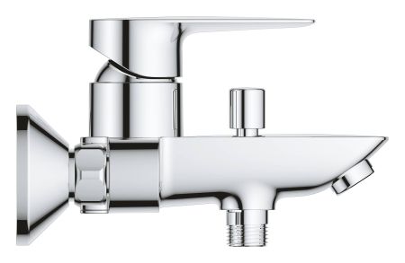 Смеситель для ванны с душем  GROHE BAU EDGE 23604001 (хром, L-16,8), шт, артикул 23604001