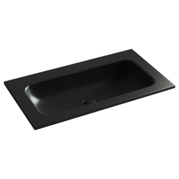 Раковина накладная мебельная Грация (Grace) прямоугольная без отверстия под смеситель, 810x457x137мм, цвет черный матовый, арт. CN7012MBwx