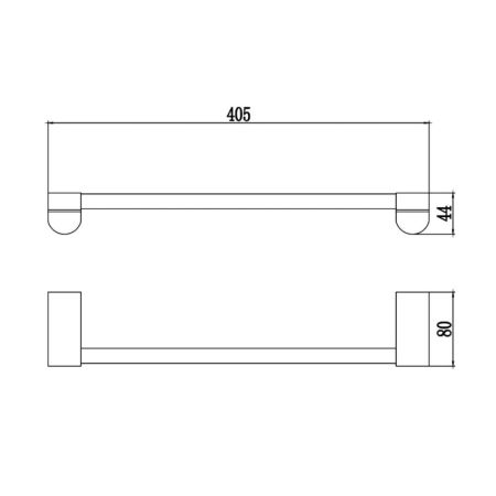 Полотенцедержатель Savol S-407324, хром, артикул S-407324