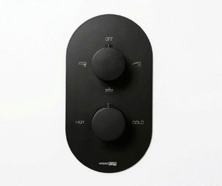 Душевая система WasserKRAFT Elbe A177477 с термостатом Черная, артикул A177477