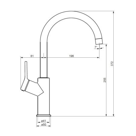 310720400 Eclipse, смеситель для кухни, никель, артикул 310720400