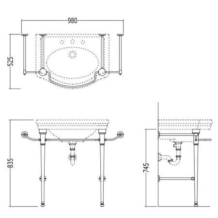 Devon New Etoile Раковина (70х53см) с 3 отверстием под смеситель, цвет: белый, артикул IBLG3FNET