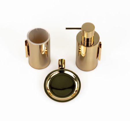 Stil Haus Hashi, настенная металлическая мыльница, цвет золото, артикул HS09M(16)