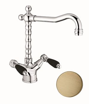 Смеситель для кухни Fiore COLONIALE BLACK 22ZZ0625, бронза