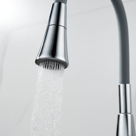 Смеситель для кухни с гибким изливом Raffine F313-9, хром