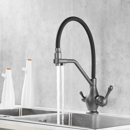 Смеситель для кухни Rose R858Y, пепельный, артикул R858Y