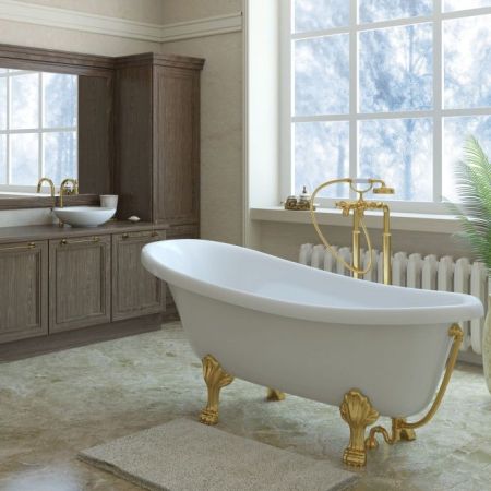 Ванна из искусственного камня Эстет Марсель 170x80 Белая, артикул ФР-00001849