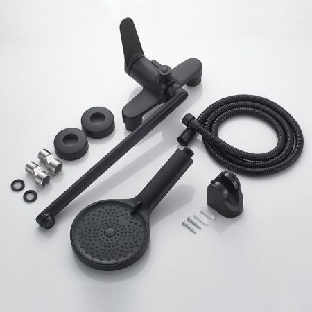 Смеситель для ванны Shevanik S6222H, черный, артикул S6222H