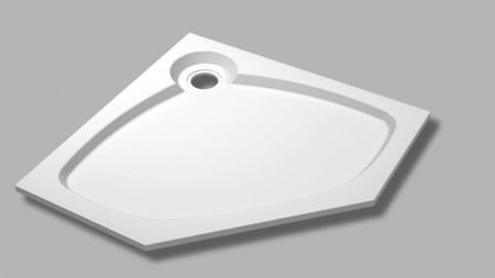 Встраиваемый поддон из искусственного мрамора CEZARES TRAY-S-P-56-W, артикул TRAY-S-P-100-SCR-NR