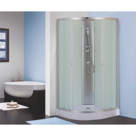 Душевая кабина Niagara NG-4301-08ВК 90х90 стекло матовое задняя стенка Белая, артикул 4301ВК