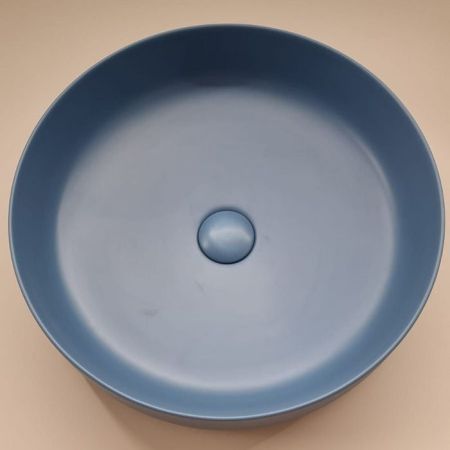 ArtCeram COGNAC Раковина накладная , 48см, без отв под смеситель, без слив-перелива, цвет avio, артикул COL002 38 00 avio САЛОН