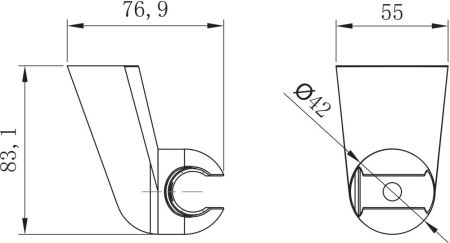 Держатель ручного душа Lemark LM8080C Хром, артикул LM8080C