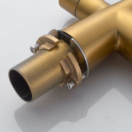 Смеситель для кухни с подключением фильтра Shevanik S428G, золотой сатин