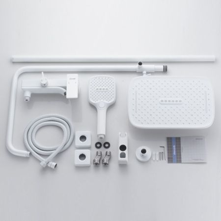 Душевая система Shevanik S4036C, белый