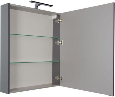 Зеркальный шкаф Aquanet Алвита 70 серый антрацит Зеркальный шкаф Aquanet Алвита 70 серый антрацит