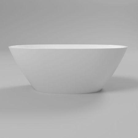 Ванна WHITECROSS Onyx B 160x75 (белый глянец) иск. камень, артикул 0205.160075.100