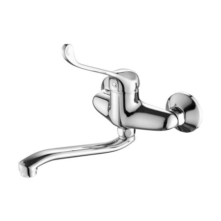 Смеситель для раковины с хирургической ручкой FASHUN A4654, хром