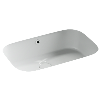 Раковина встраиваемая снизу Ceramicanova Эра (Era), c отверстием слива - перелива, 570x395x195 мм, белый, арт.CN15006