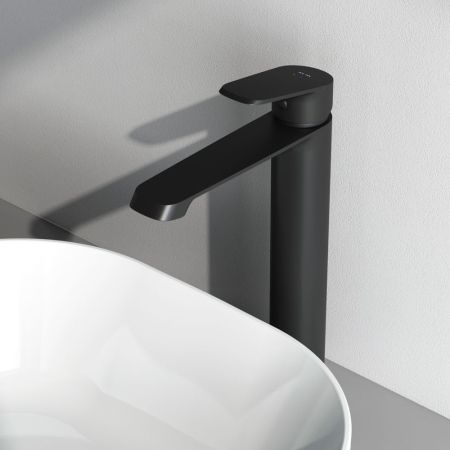 F8F92022 Func, смеситель для умывальника высокий, черный, артикул F8F92022