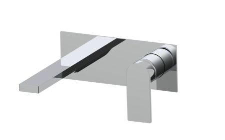 AQG Alpha One, встраиваемый в стену однорычажный смеситель для раковины, цвет хром