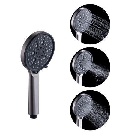 Лейка для душа FASHUN A019-17, графит/серый