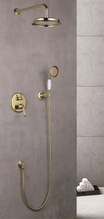 Душевая система встраиваемая Rose R0235E, золото