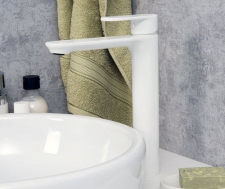 Смеситель для раковины WasserKRAFT Mindel 8503H Белый матовый