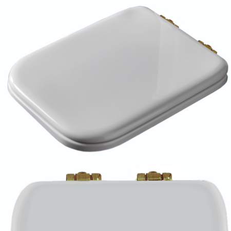 KERASAN Retro/Waldorf запчасть - комплект шарниров (микролифт) для сидения 418601/418640, цвет бронза, артикул R108A17 - шарниры для 4186 br