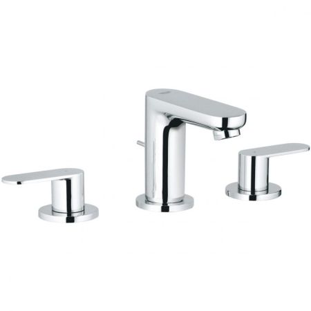 Смеситель для раковины GROHE Eurosmart Cosmopolitan на 3 отверстия с донным клапаном, хром (20187000), артикул 20187000