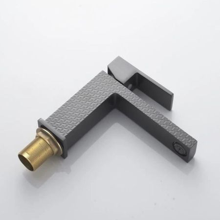 Cмеситель для раковины Knotlor KN-20/GMP, оружейная сталь