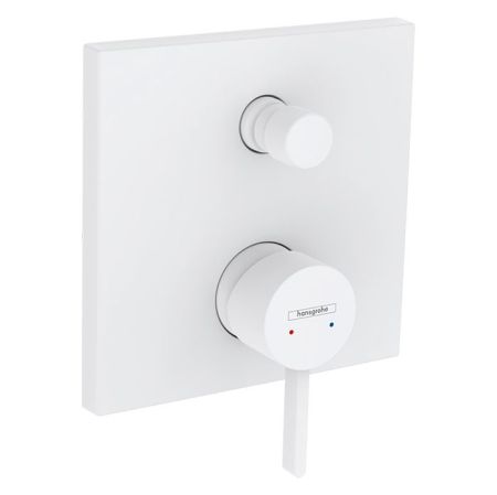 Смеситель для душа, Hansgrohe, Finoris, тип открывания воды-однорычажный, тип регулирования воды-керамический картридж, монтаж-настенный встраиваемый, дивертер с переключателем вакуумного типа, с шумопоглотителем, внутренняя часть-необходимо заказать, цве, артикул 76415700