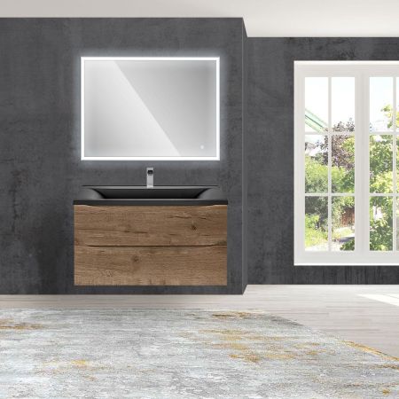 База под раковину Mia 900 подвесная, 2 выкатных ящика soft close, V.Oak, артикул VMC-2MA900VO