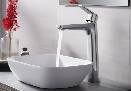 Смеситель для раковины 230, без донного клапана AQUATEK AQ1104CR БЕТТА, артикул AQ1104CR