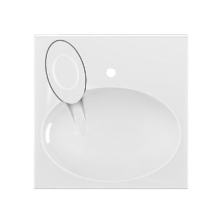 Раковина Paola Liguria 600, белый, артикул Paola Liguria 600