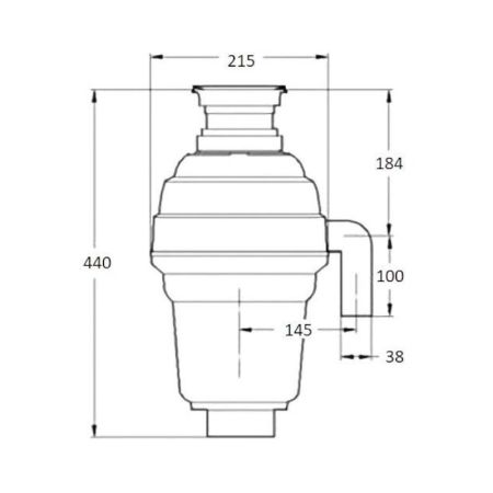 Измельчитель пищевых отходов полупромышленный Bone Crusher 1000